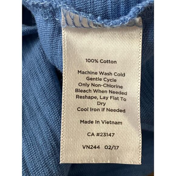 Talbots Blue Floral Heart Tee Shirt Size 3X - Picture 7 of 7